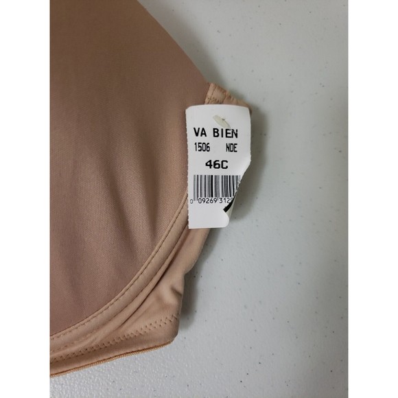 Va Bien Women's Beige Ultra Lift Full Cup Strapless Bra 46C NEW - Picture 3 of 15